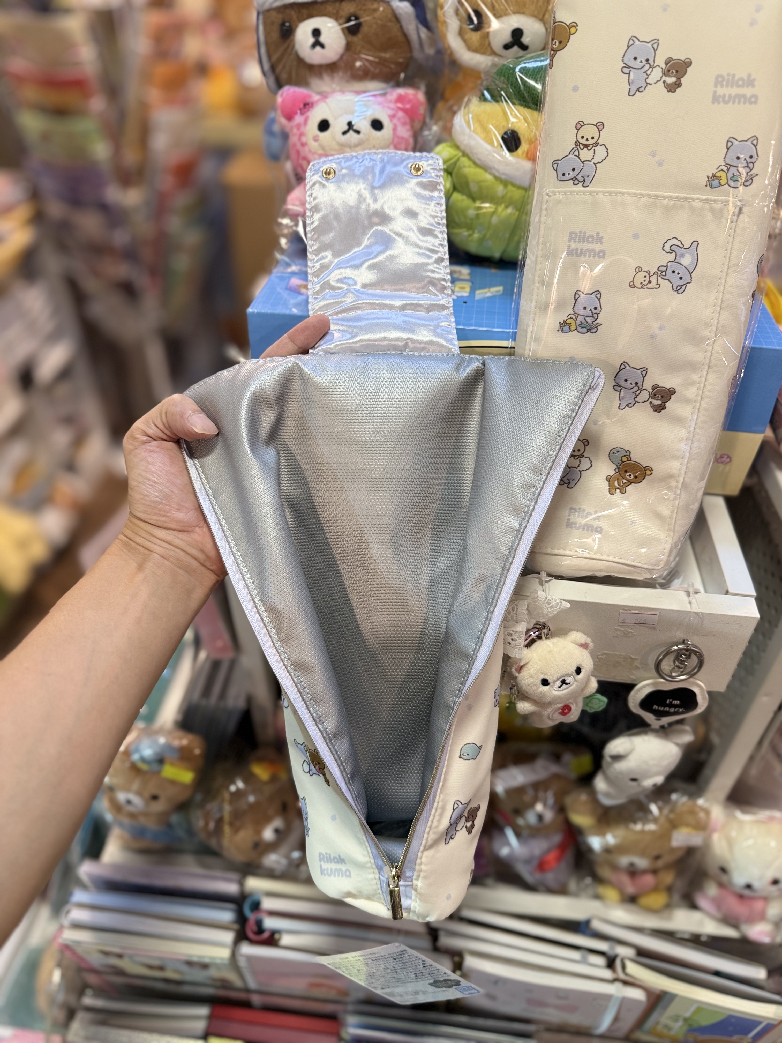 《現貨》全新Rilakkuma瓦瓦貓系列捲髮夾袋