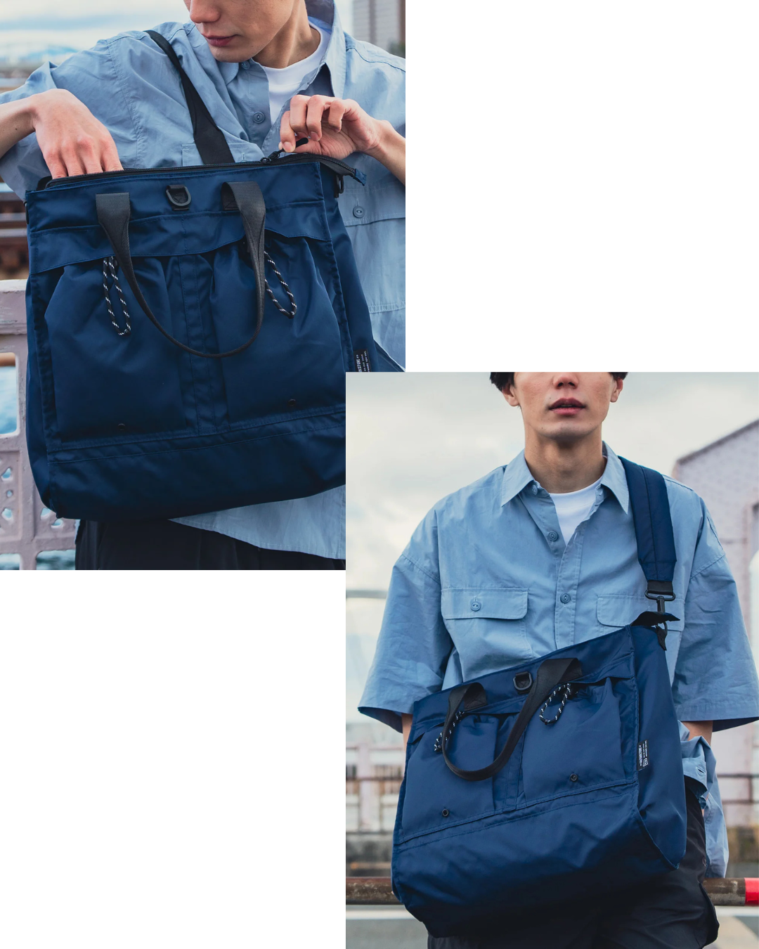 代購【 2026新商品 日本直送 KiU 輕量光澤感 多功能 手提 斜揹袋 Helmet Bag 】