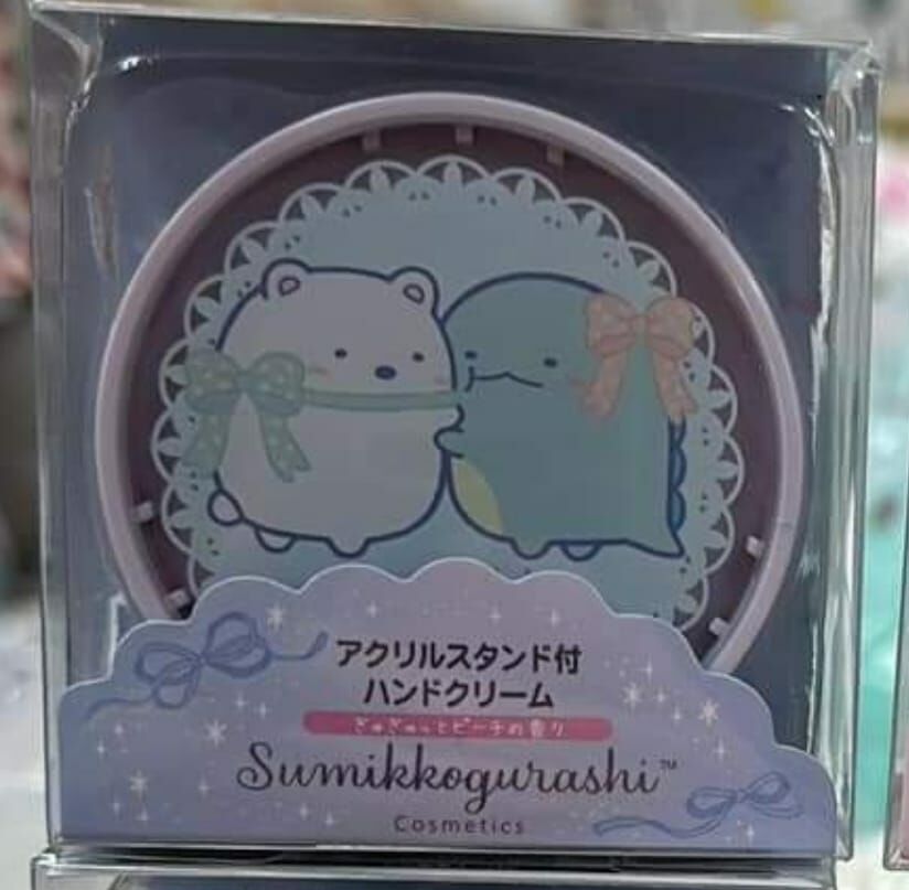 Sumikkogurashi 護手霜帶壓克力支架 - 桃子香味