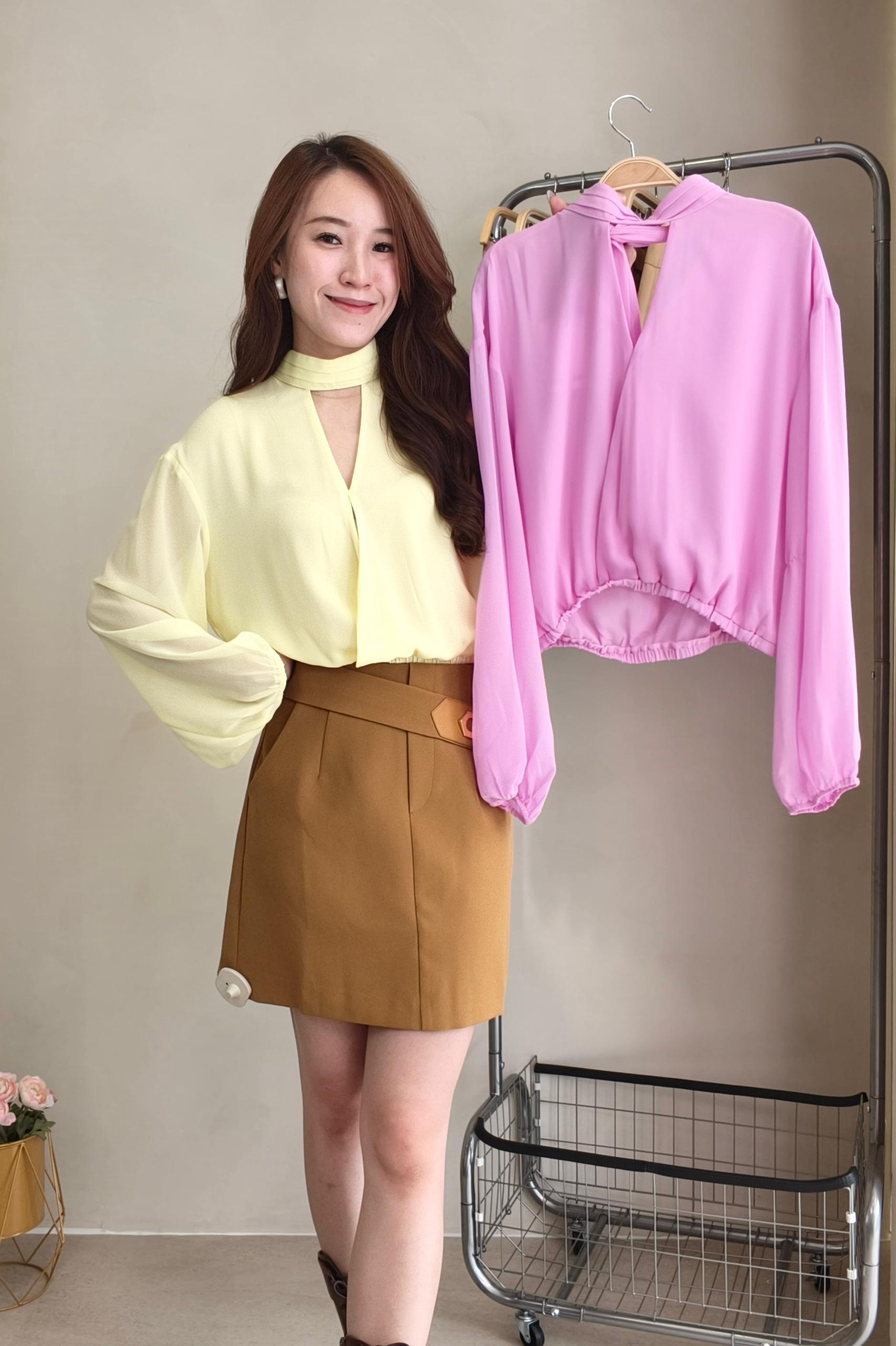 CB2652 Midnight Whisper Chiffon Top