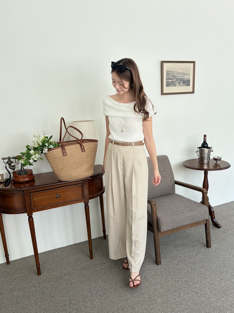 Linen Off Shoulder Top (White)