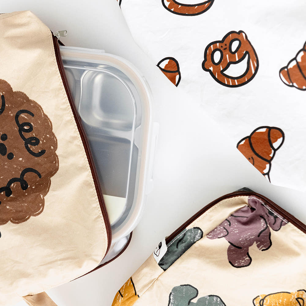 UBMOM 防水塗層純棉餐具袋