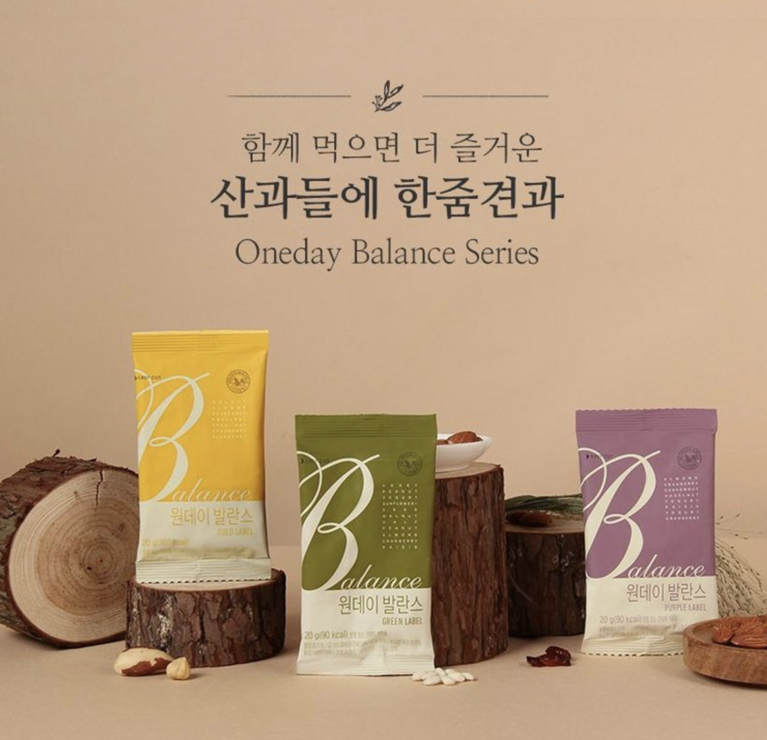 韓國 Mountain & Field 松鼠家 綠色蜂蜜花生 每日綜合堅果 30包/套｜Oneday Balance Series Green Label