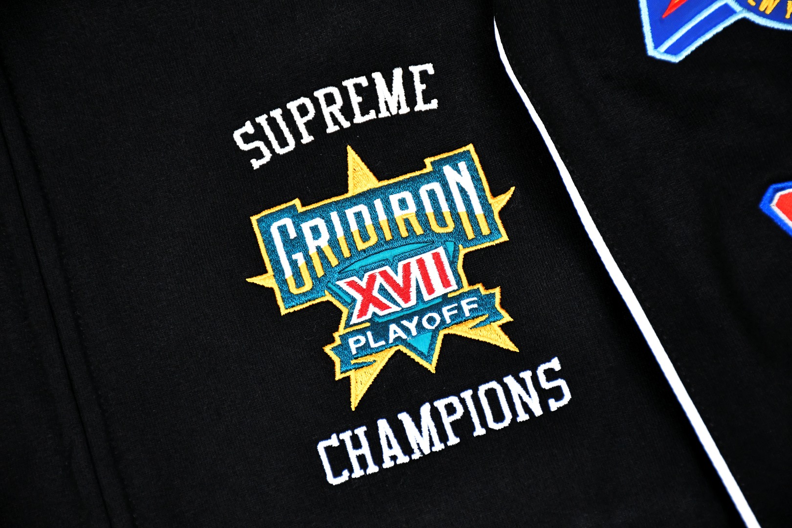 Supreme Playoffs Zip Up Hooded Sweatshirt