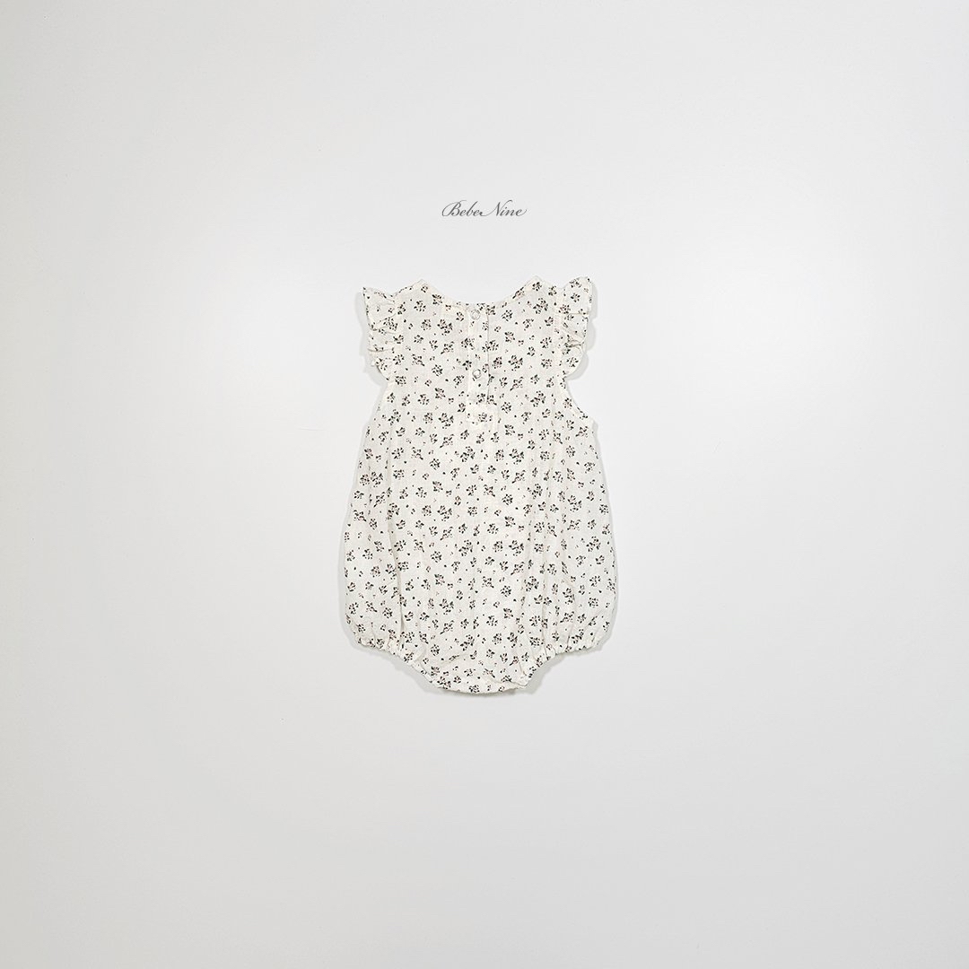 ☀️預訂 韓國直送☀️🇰🇷Bebenine兩色花卉蝴蝶結荷葉邊背心包屁衣