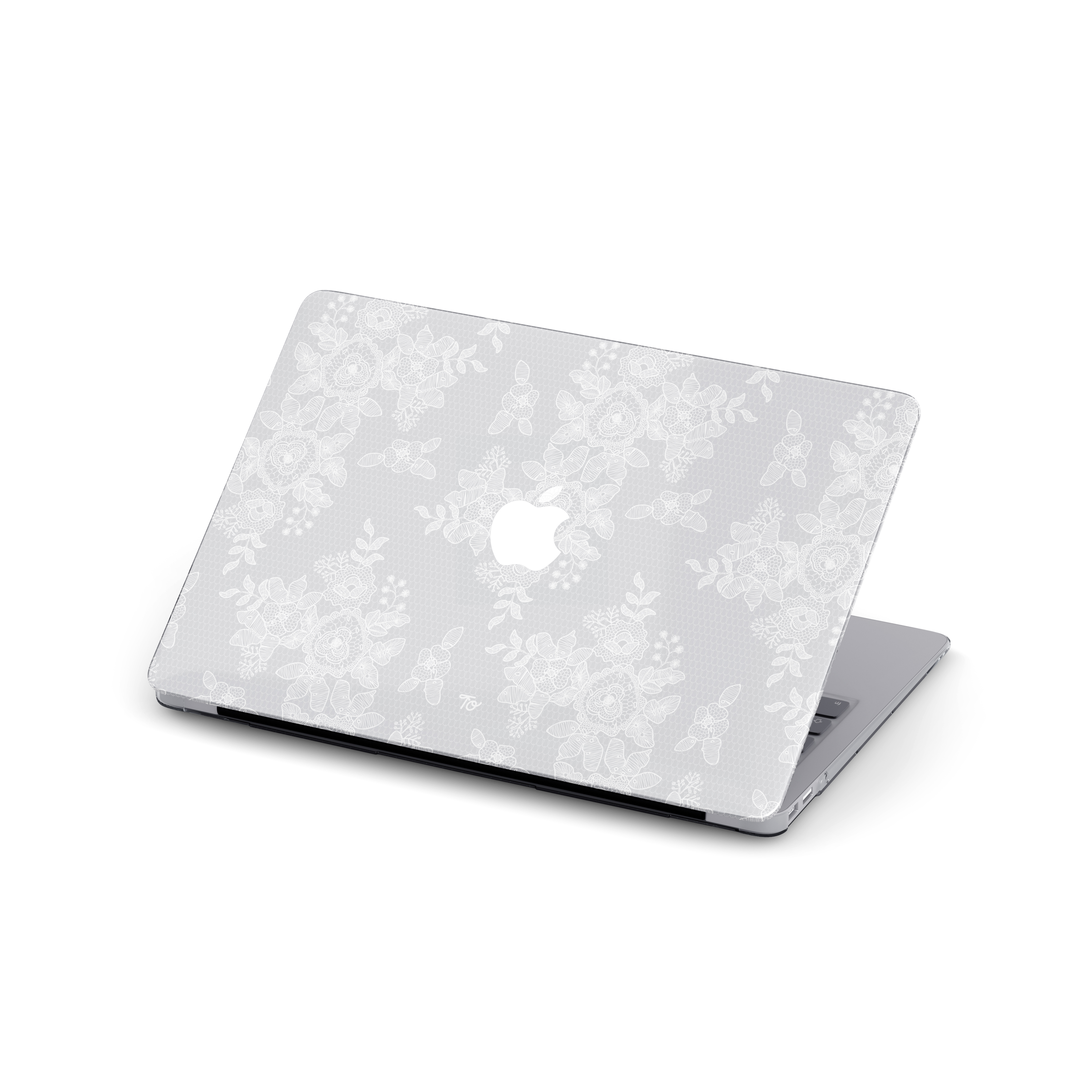 【The Perfect White Lace】Transparent MacBook Protective Case