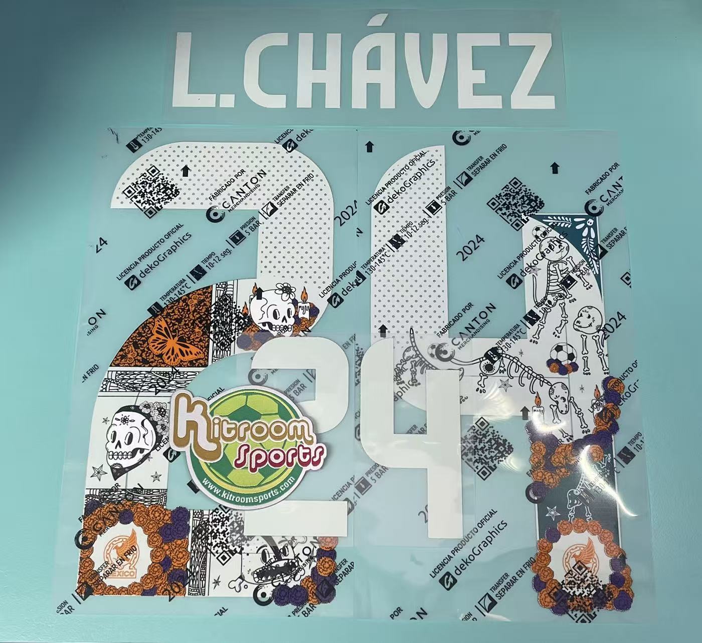 2024 Mexico Día de los Muertos Home Nameset #24 L.CHAVEZ