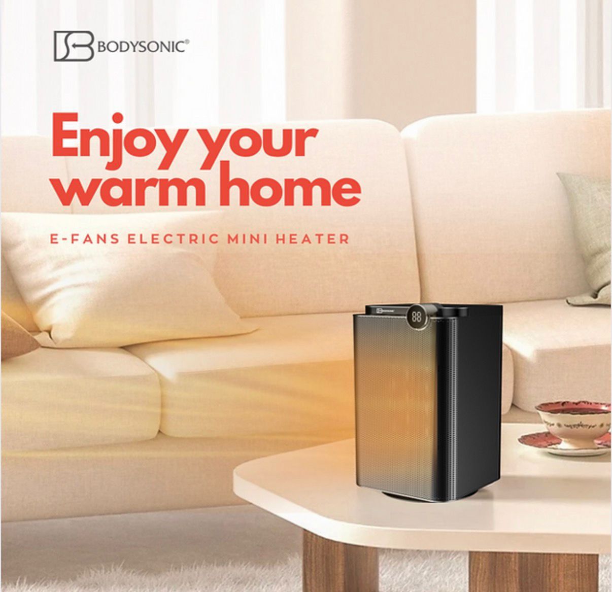 Bodysonic Electric Mini Heater Bodysonic小型暖風機