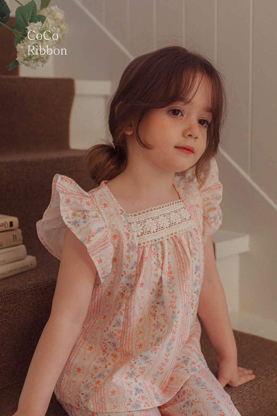  【預訂】 韓國直送 南大門童裝 碎花圖案上衣