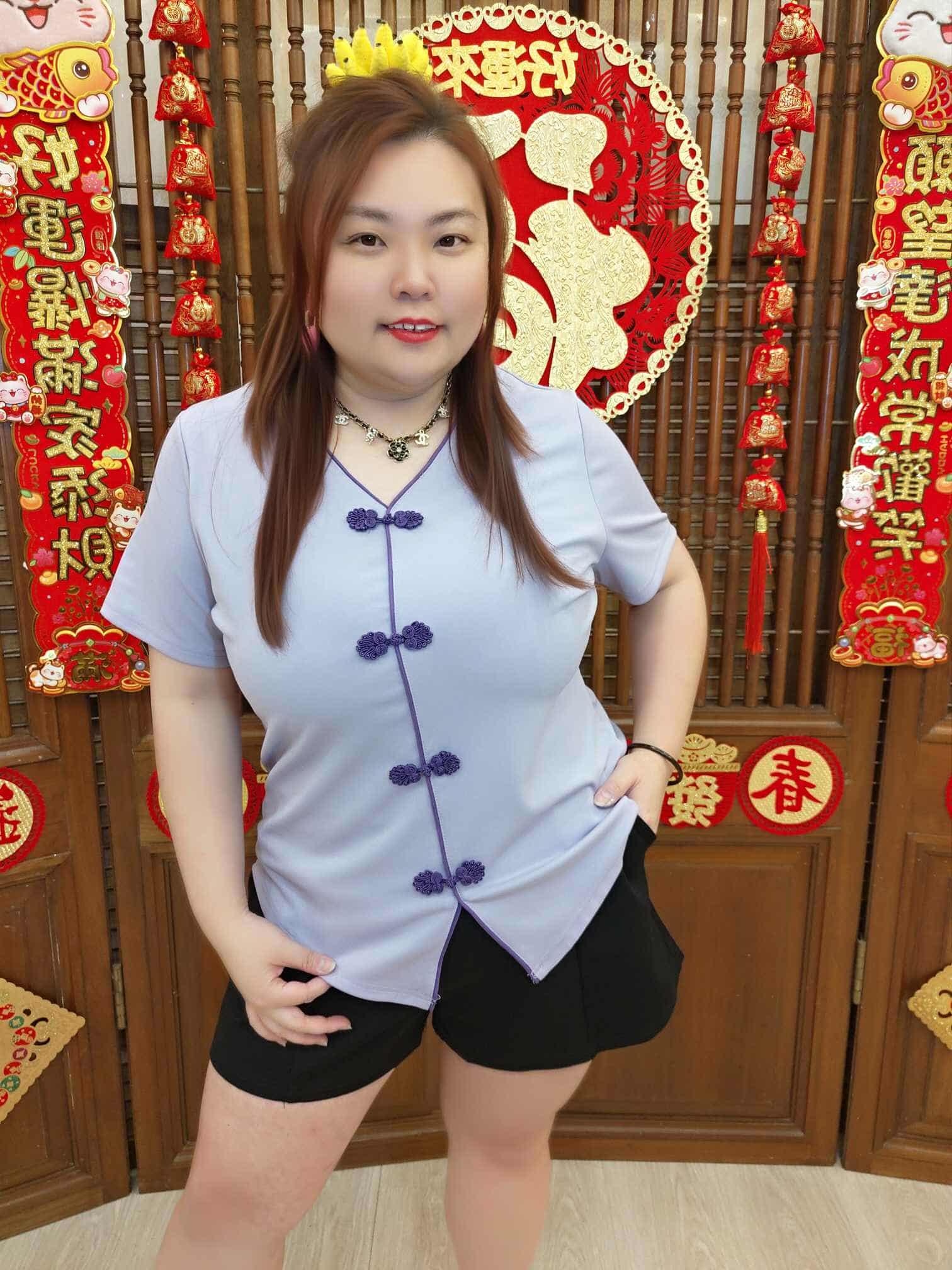 DB08 TW#5275 中国风短袖上衣