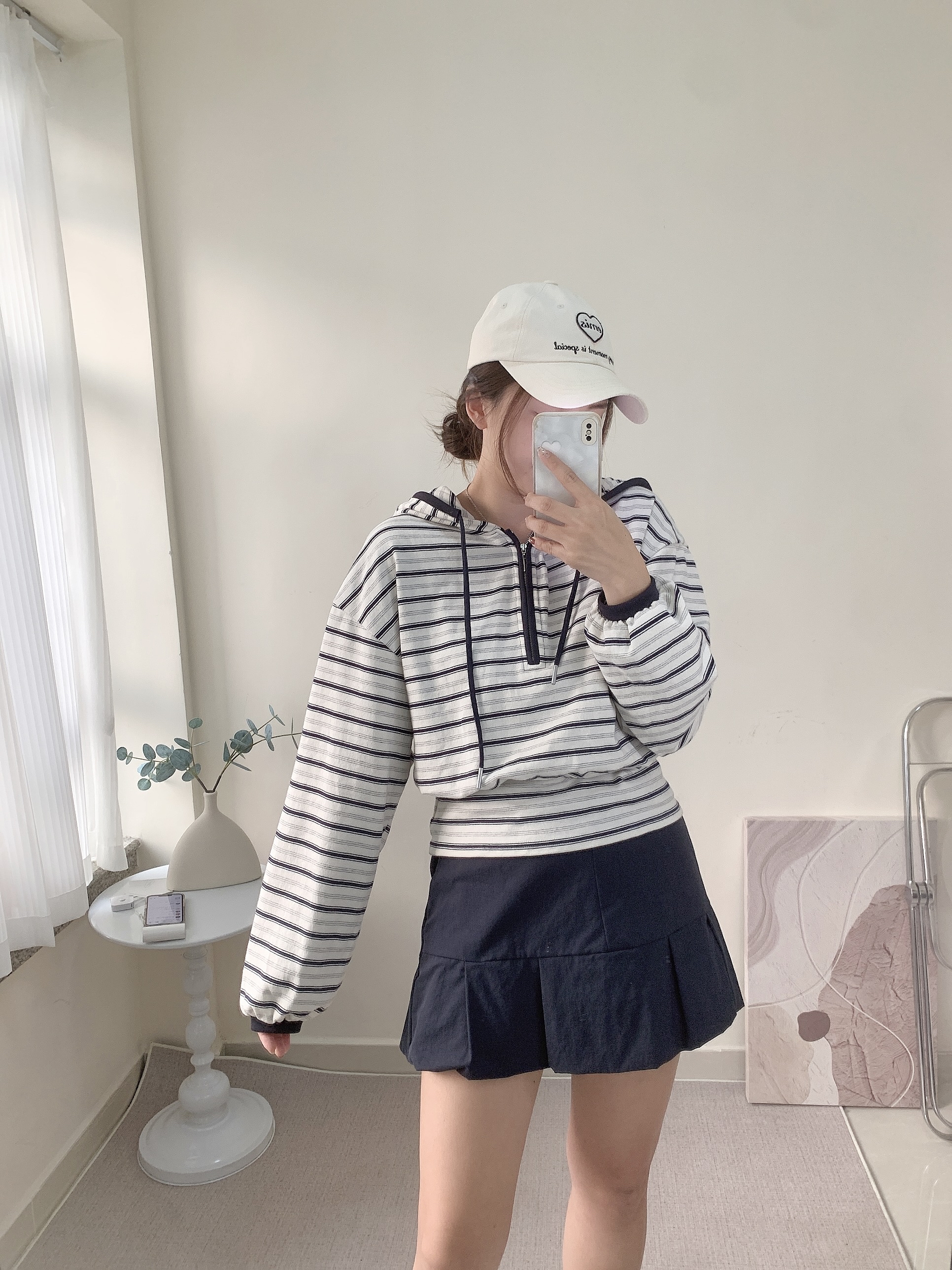 現貨》 KR 橫間棉料top - 深藍間