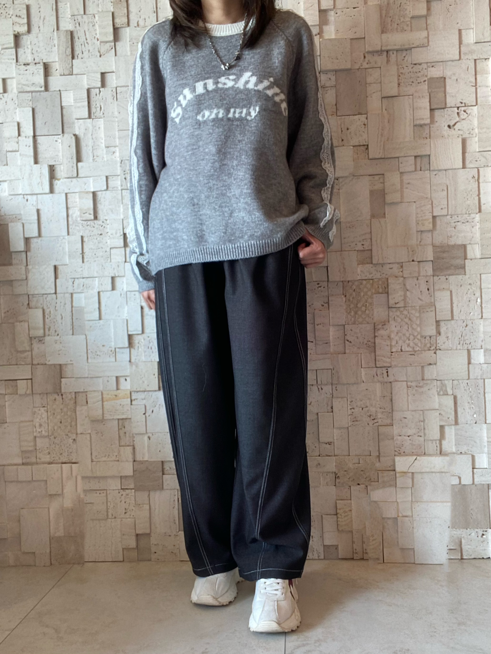 #2065 喱士邊針織Top