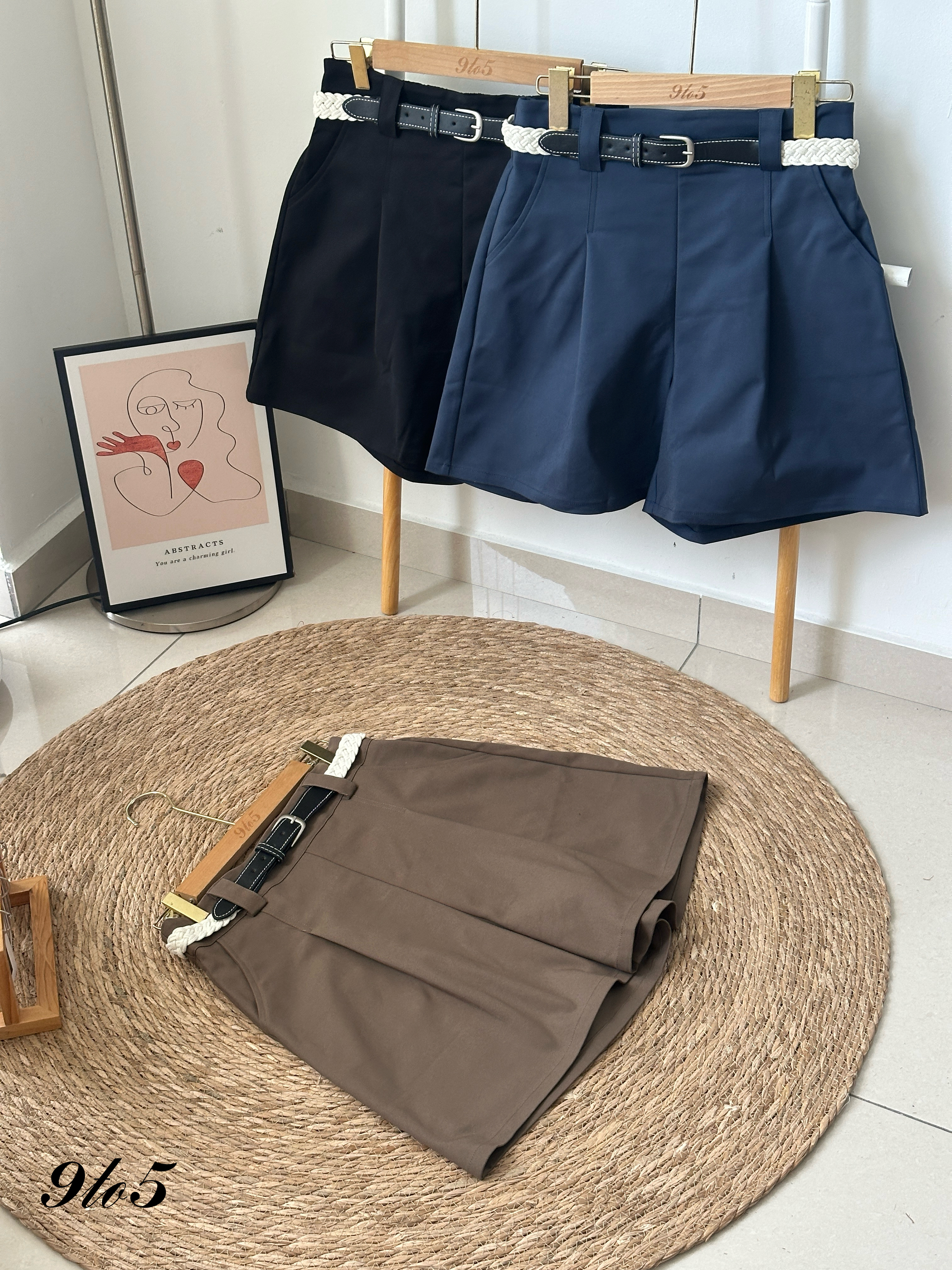 S1839 A Line Short Pants - 3 Colors 