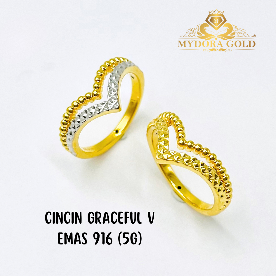 MYDORA Cincin Graceful V (5G) l EMAS 916/22K