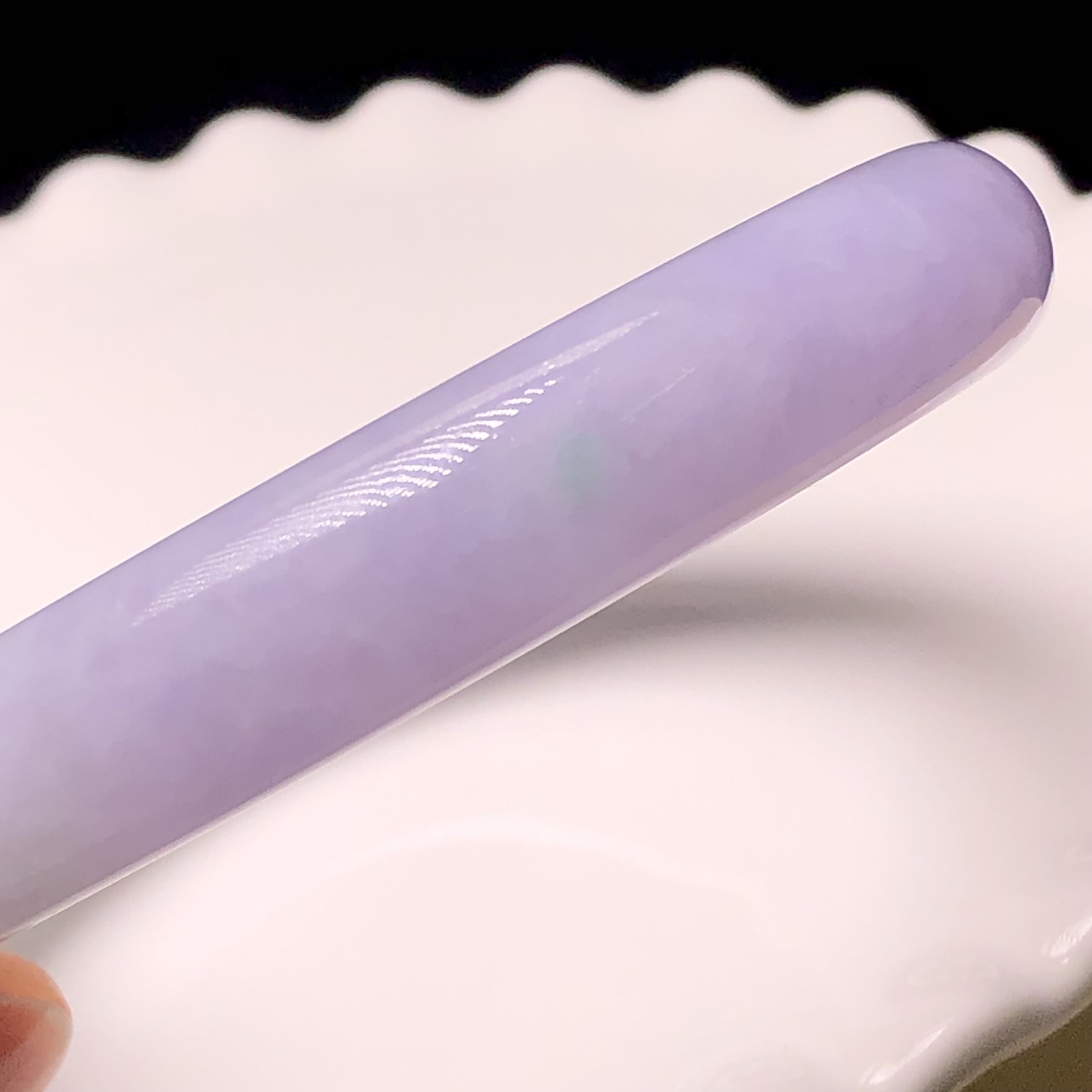 C06810 木那茄紫飄翠福鐲53.6mm