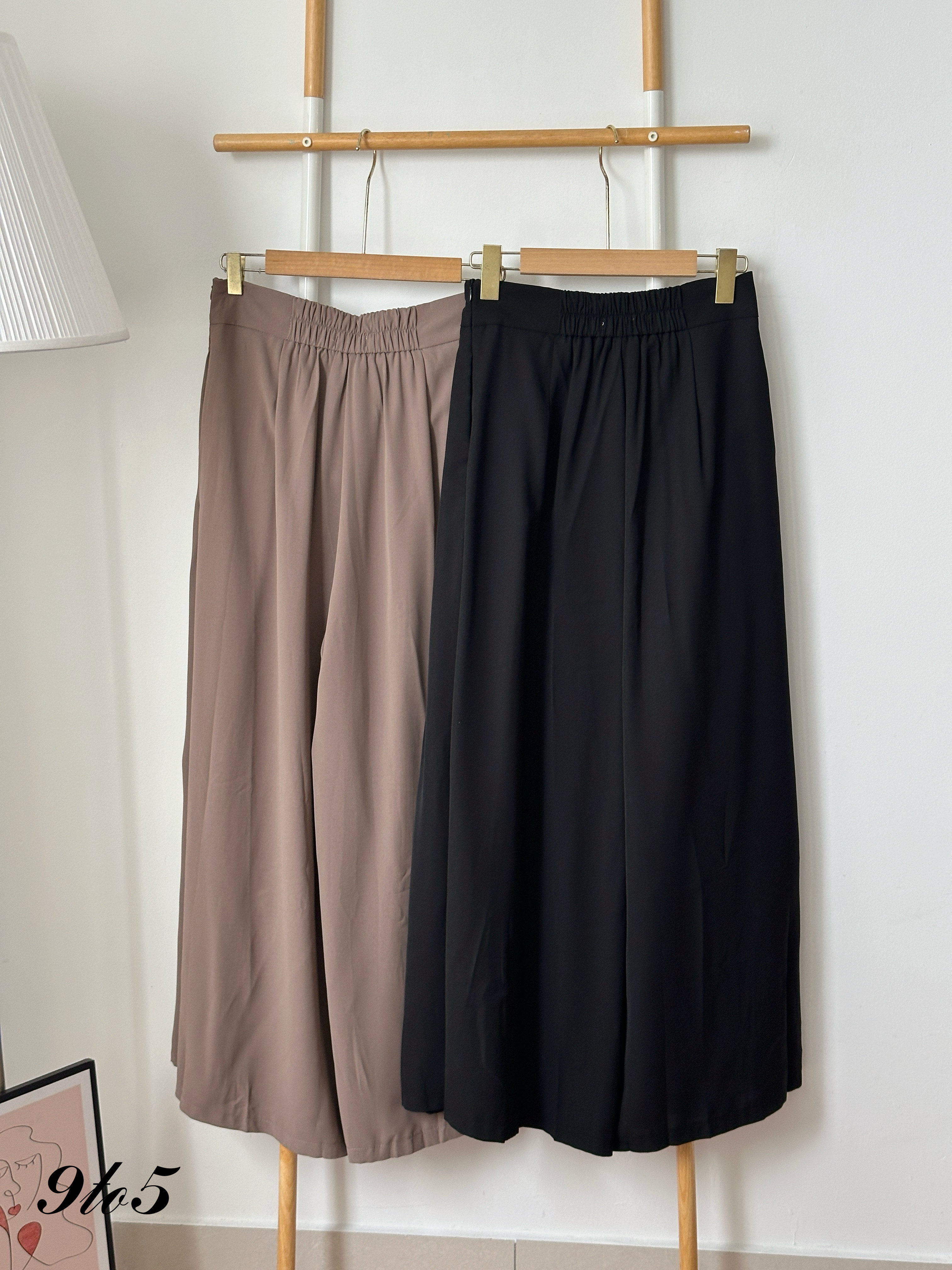 S2005 Wide Leg Long Pants - 3 Colors 