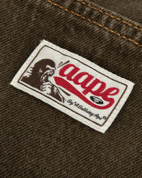 AAPE AAPEUNVS Moonface Embroidered Jeans (D653XAR)