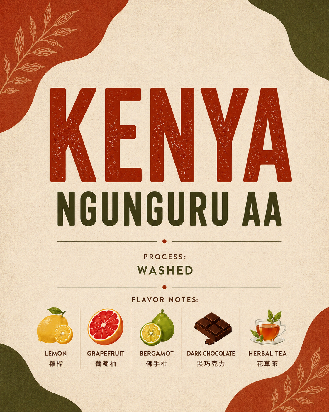 【肯亞 Kenya】 Ngunguru AA