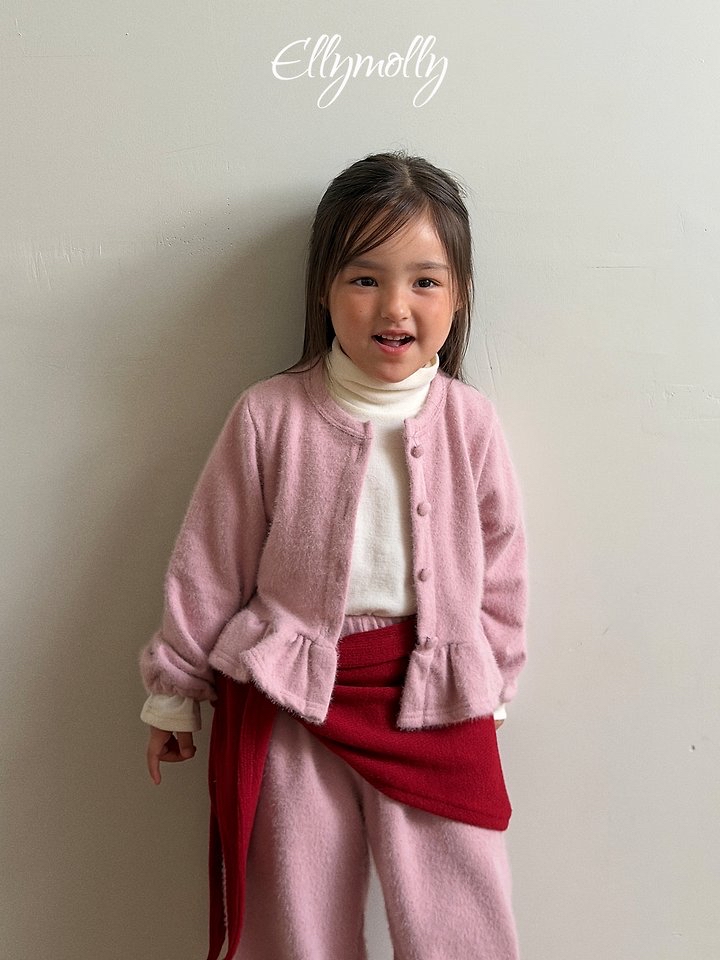 Ellymolly | Snow flower golf frill cardigan