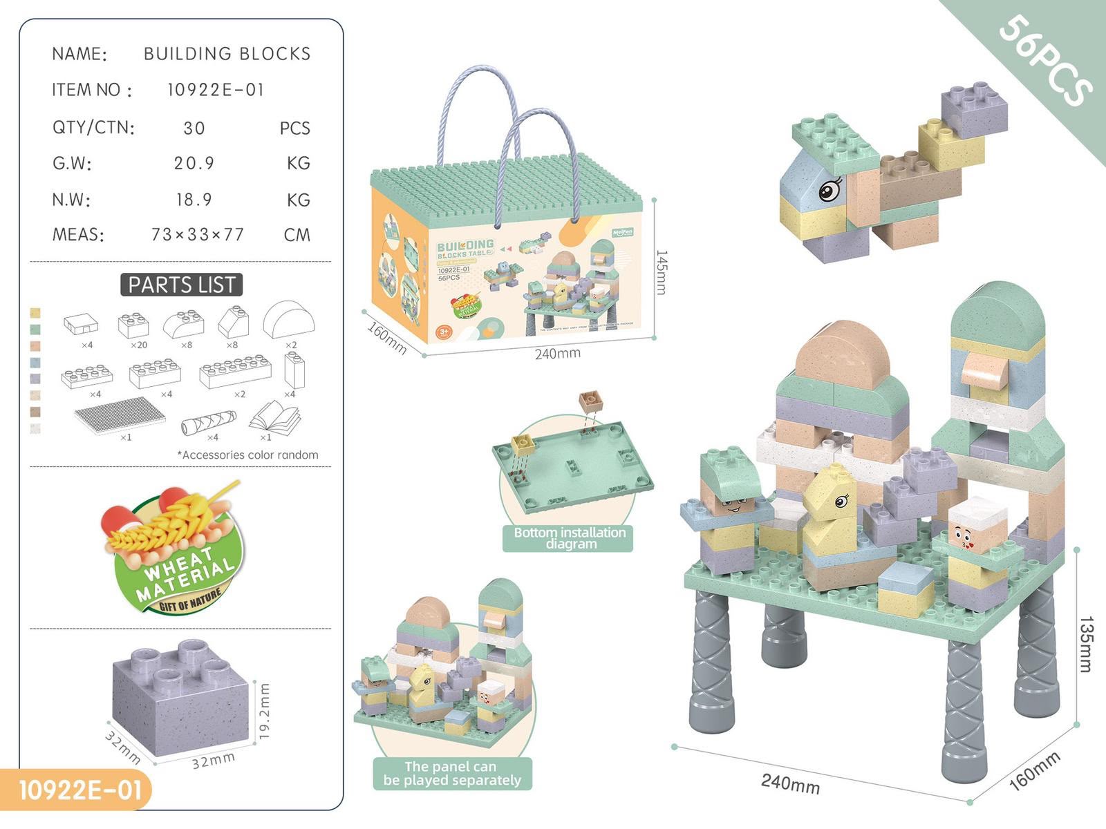 小麥大顆粒Building Blocks Table 