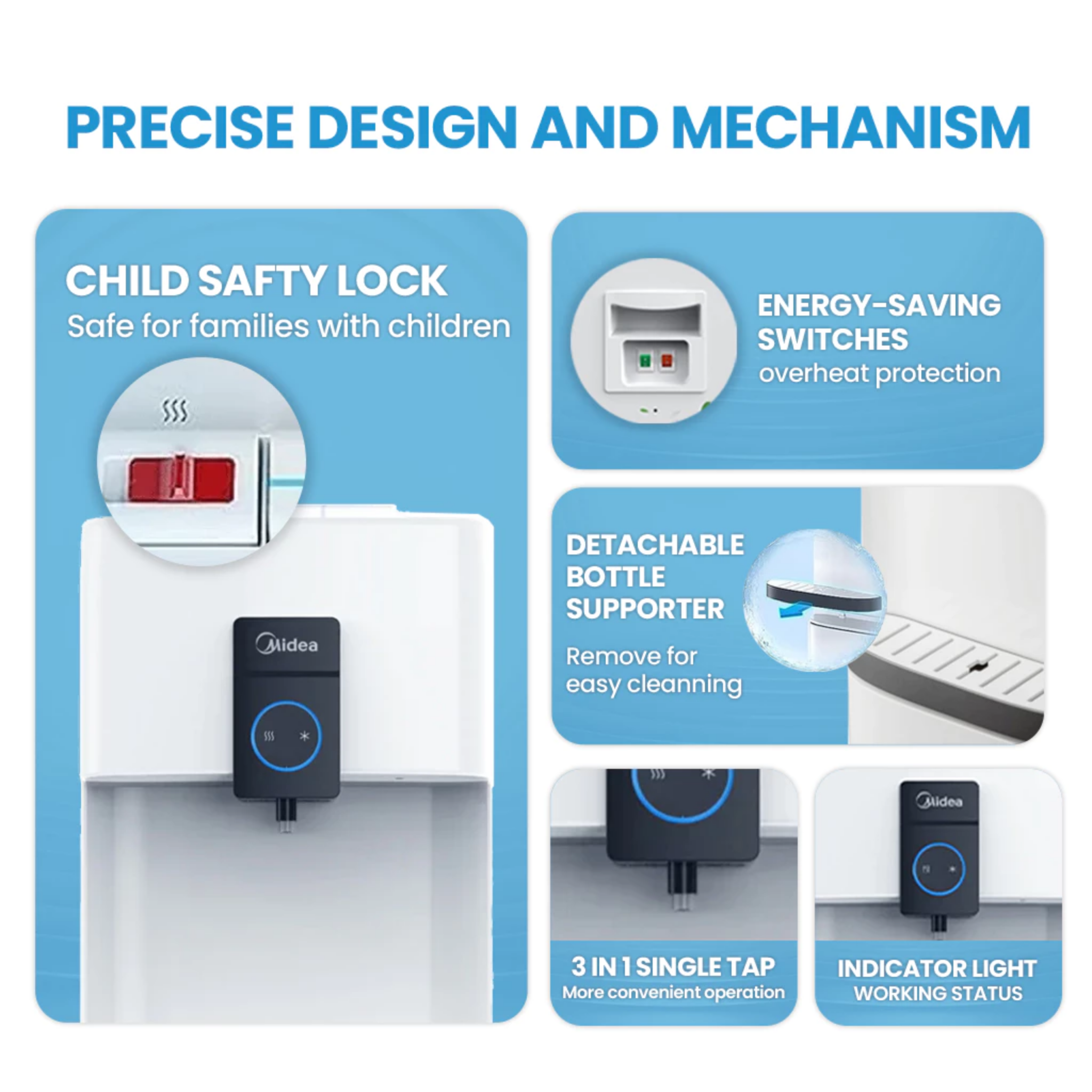 Midea Tabletop Water Dispenser Yl-2037T