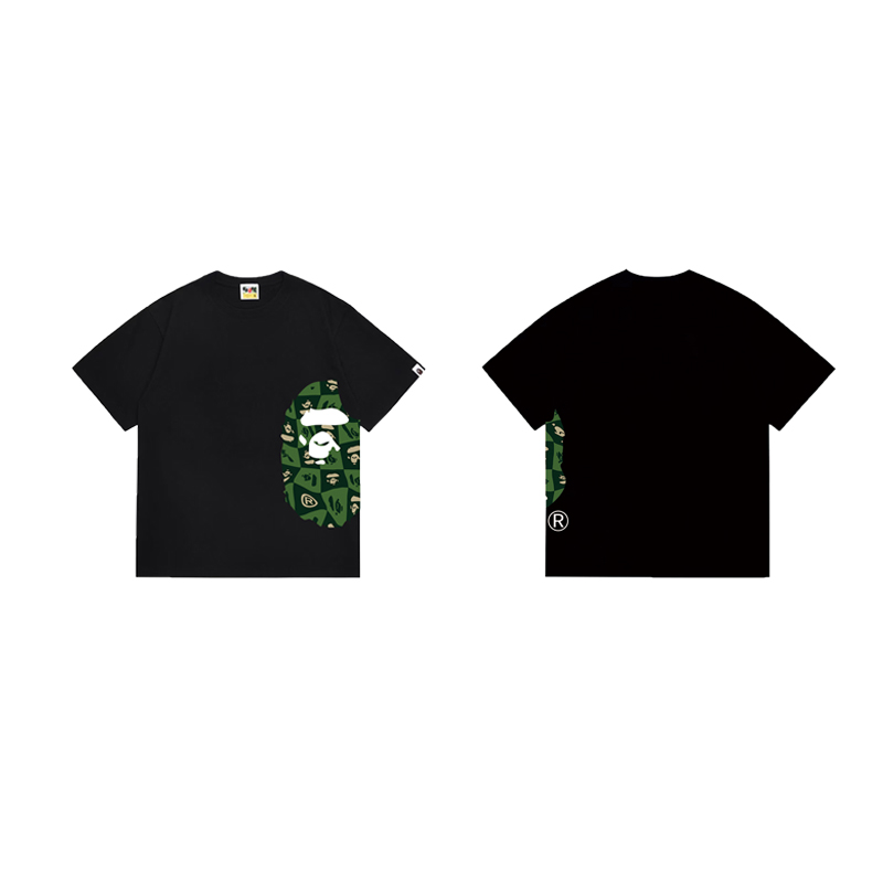 Bape Distortion Side Big Ape Head Tee