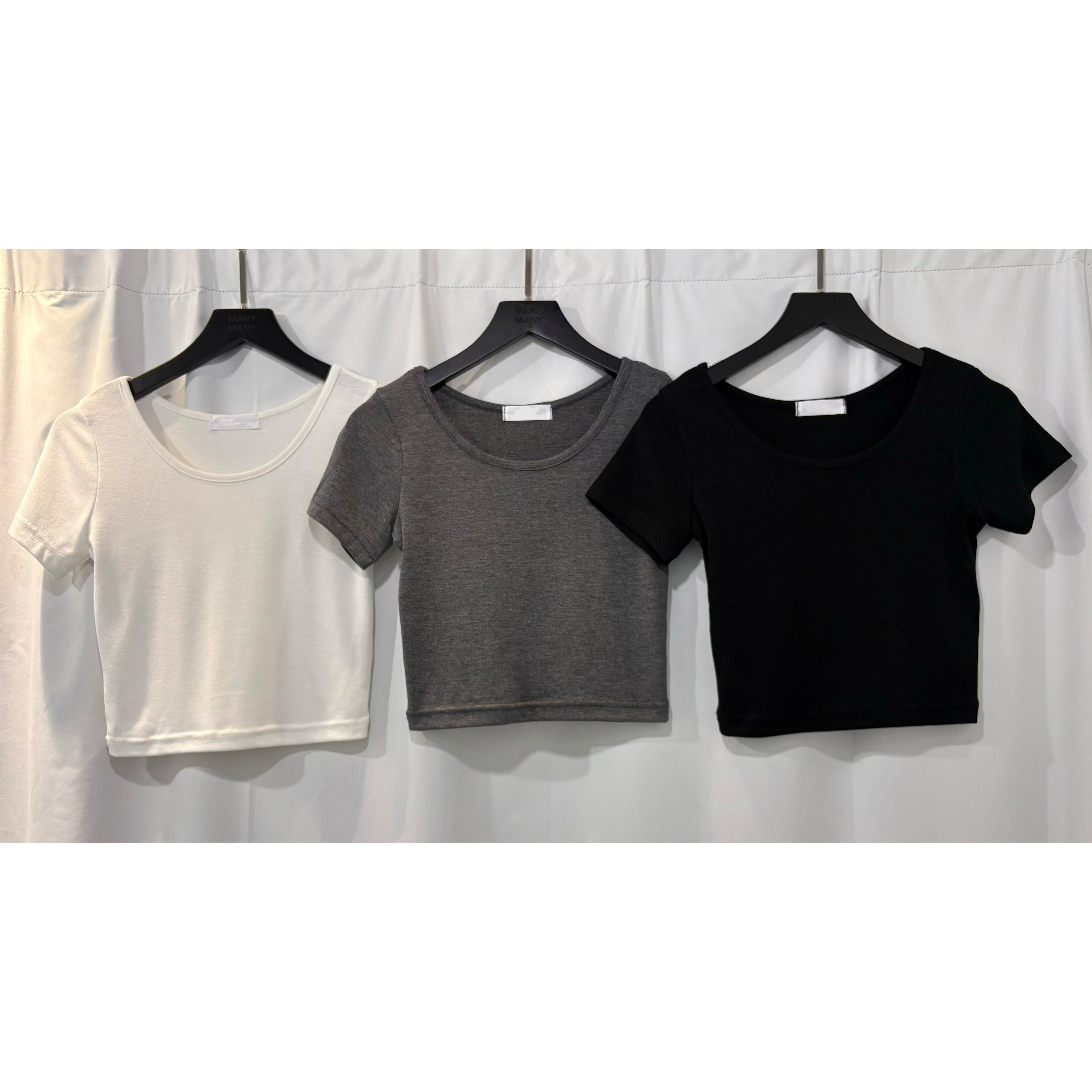 新品價4月10截單🤍《SCOOP NECK CROP》 2604A