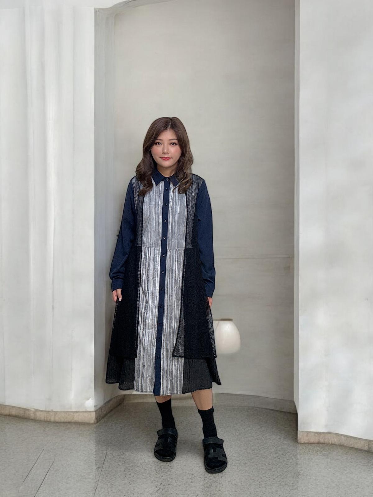 103369 BS422 仿兩件連身裙