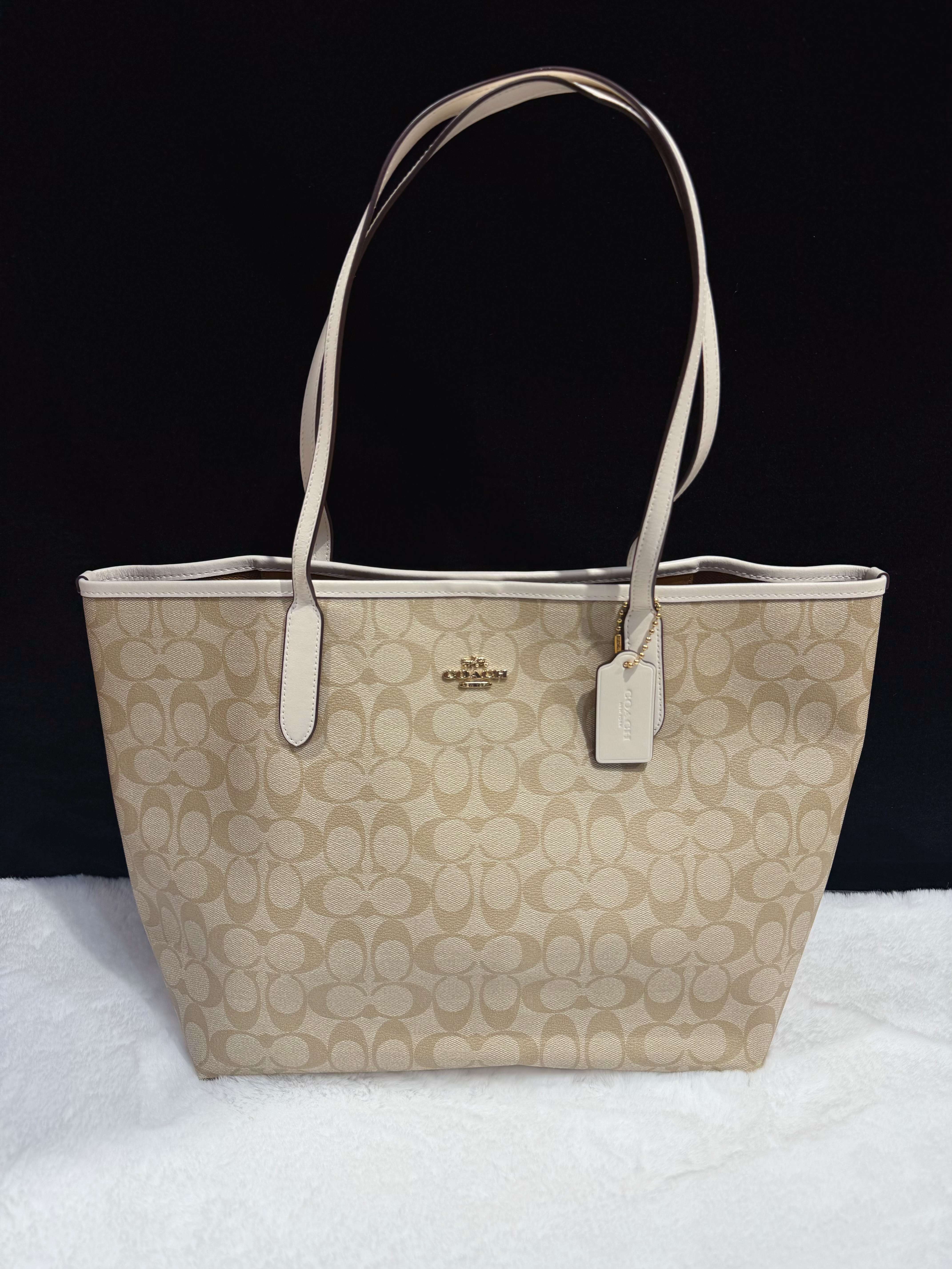 Coach City tote white/m