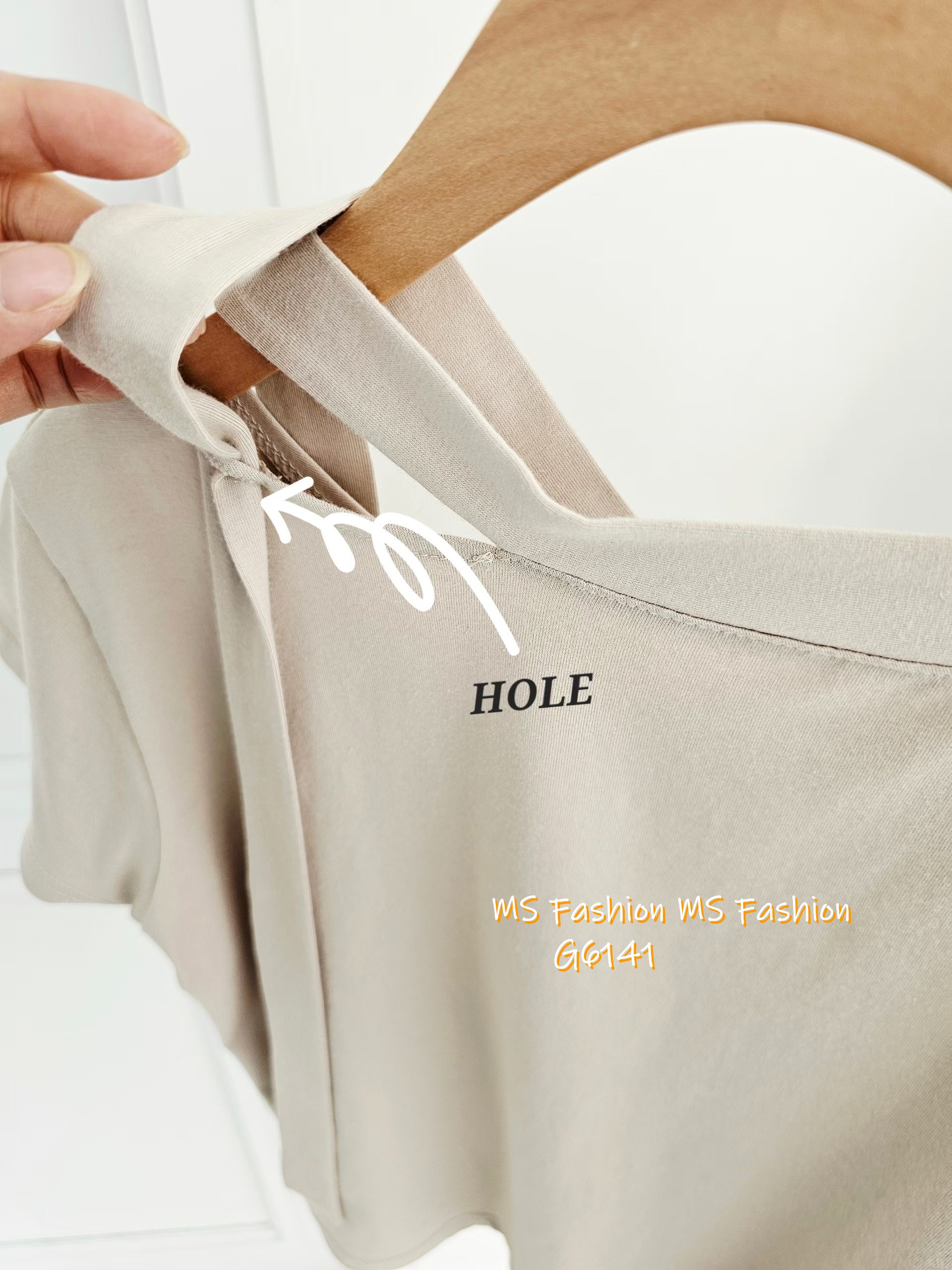 G6141 韓國🇰🇷型格字母閃石top