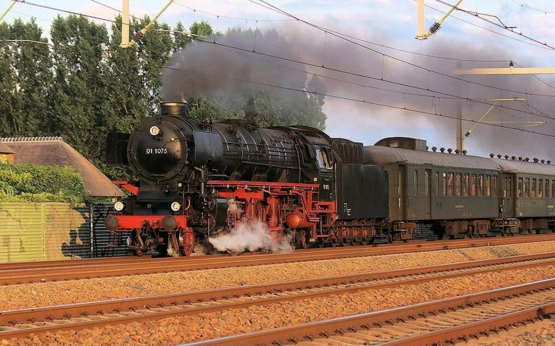 Fleischmann 黃金之旅列車 Golden Journey Zugset "Gambrinus" DB F-train BR 01 steam loco & 3 Passenger car