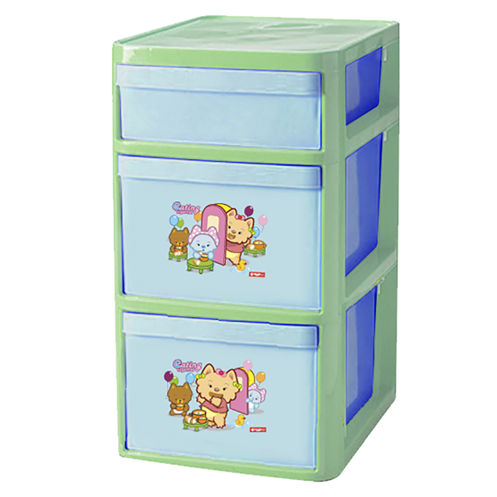 Lion Star 2大1小櫃桶膠櫃KC-5S