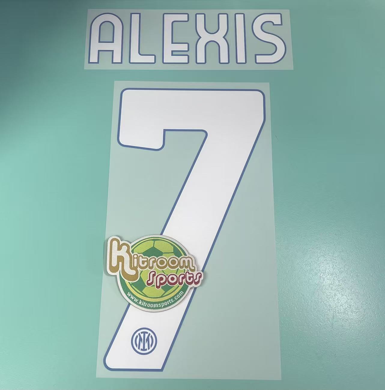 2021-22 Inter Milan Home Nameset #7 ALEXIS