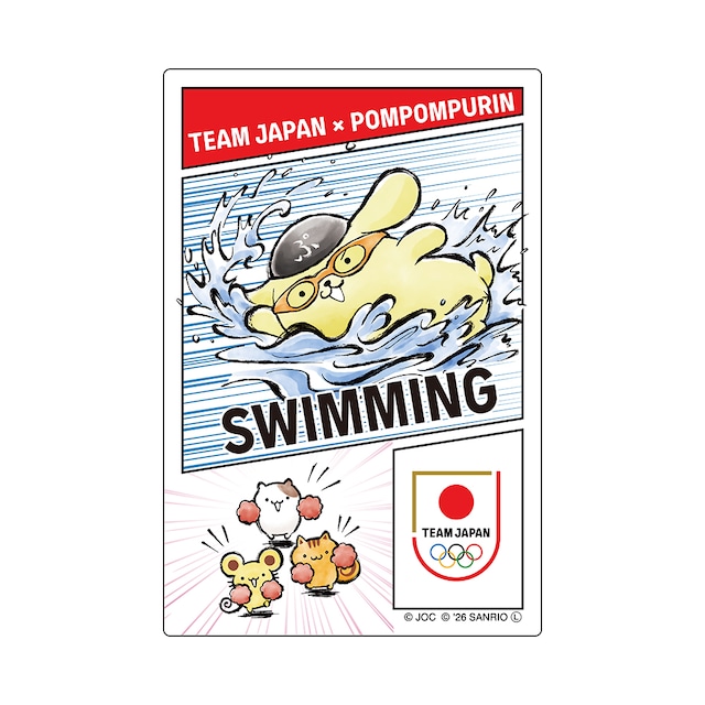 ✨商品代購服務需補運費✨TEAM JAPAN x 布甸狗 貼紙