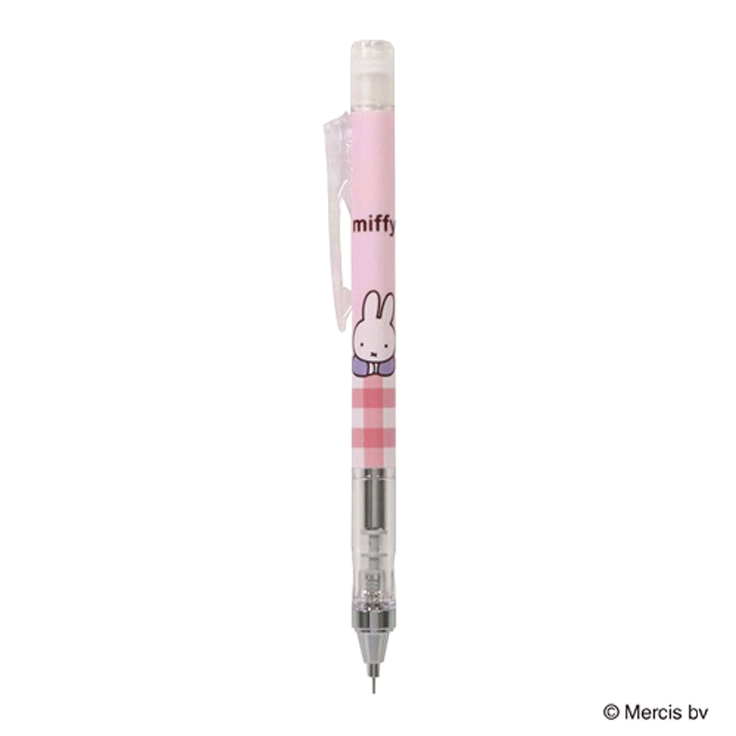 Miffy - MONO Graph鉛芯筆 (粉紅色格紋餐桌款)