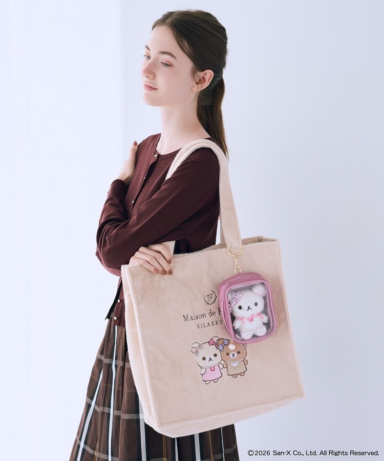  🎀【預訂】Maison de FLEUR × RILAKKUMA 透明收納袋 L
