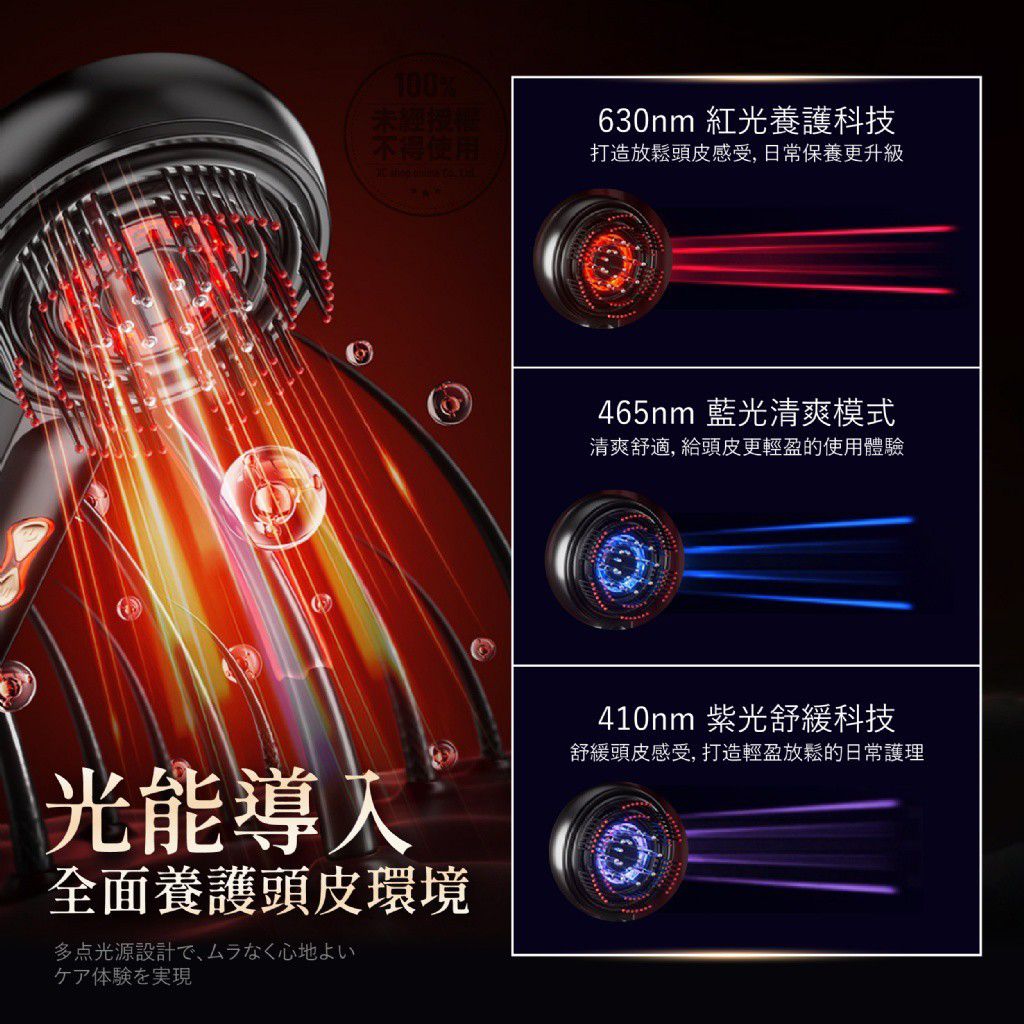 $168支 .2支起$158支。Medimetry EMS微電流紅光頭皮理療按摩梳