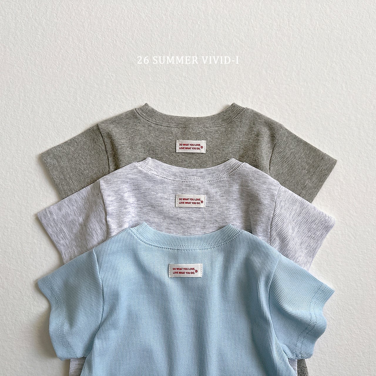 Vivid ｜ Basic Tee （Blue L 105-115)