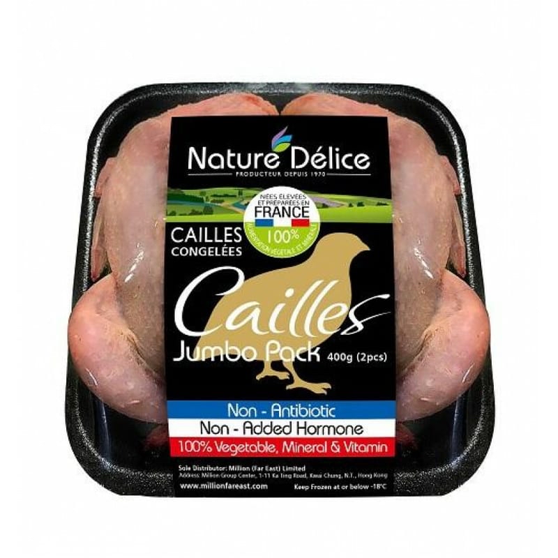 法國無激素Cailles鵪鶉400g（2隻）