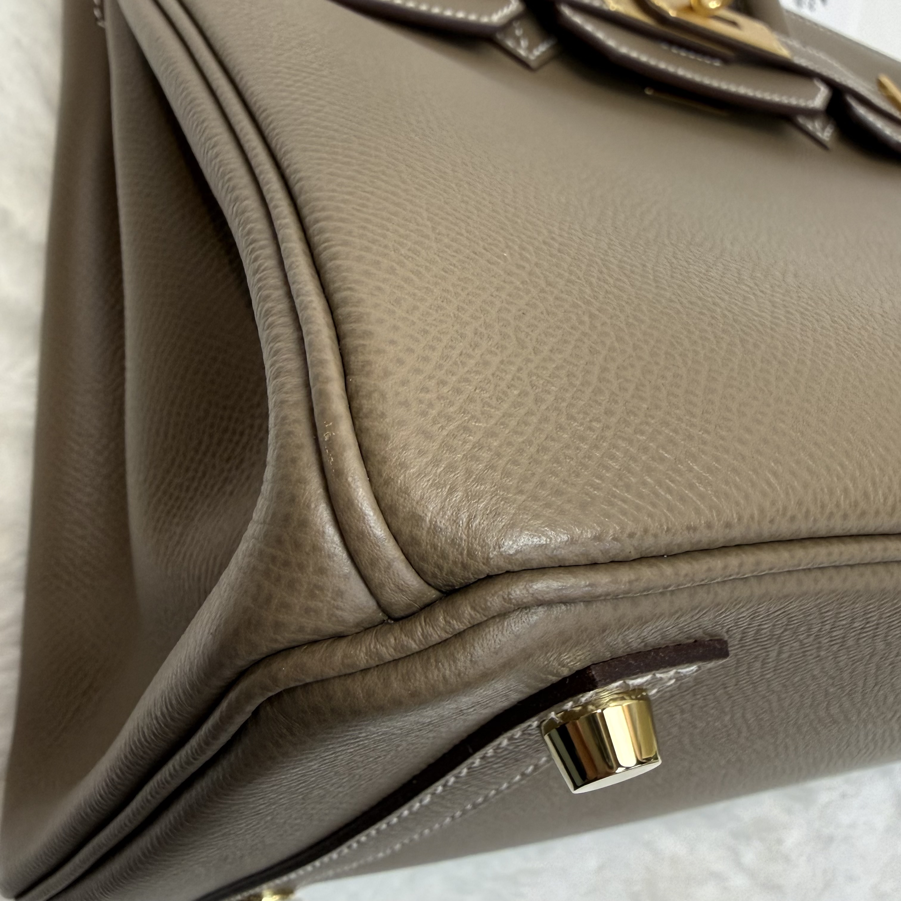 Full set Hermes Birkin 30 大象灰 金扣 Y刻 閒置新