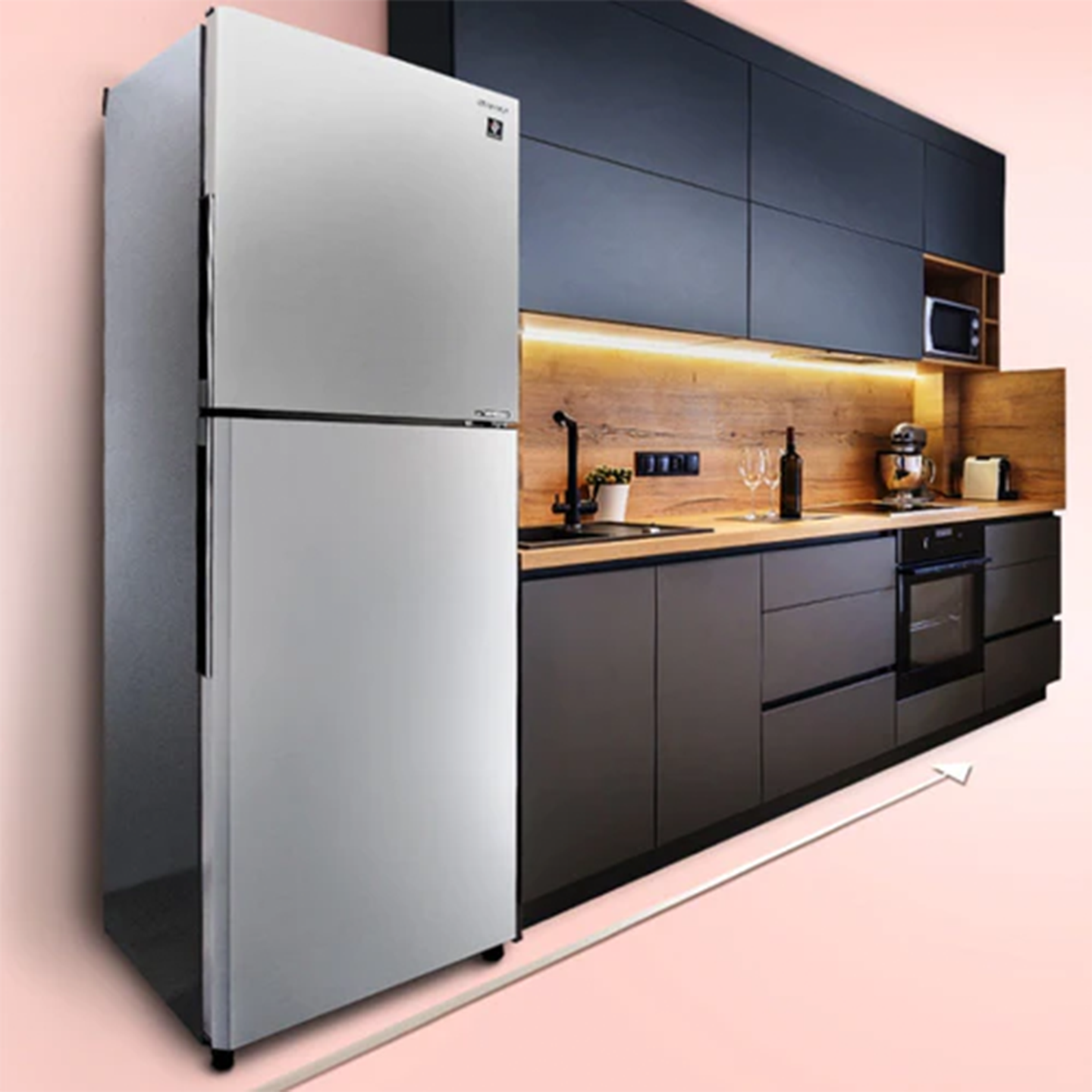 Sharp 440L J-Tech Inverter Refrigerator (SJ4422MSS)