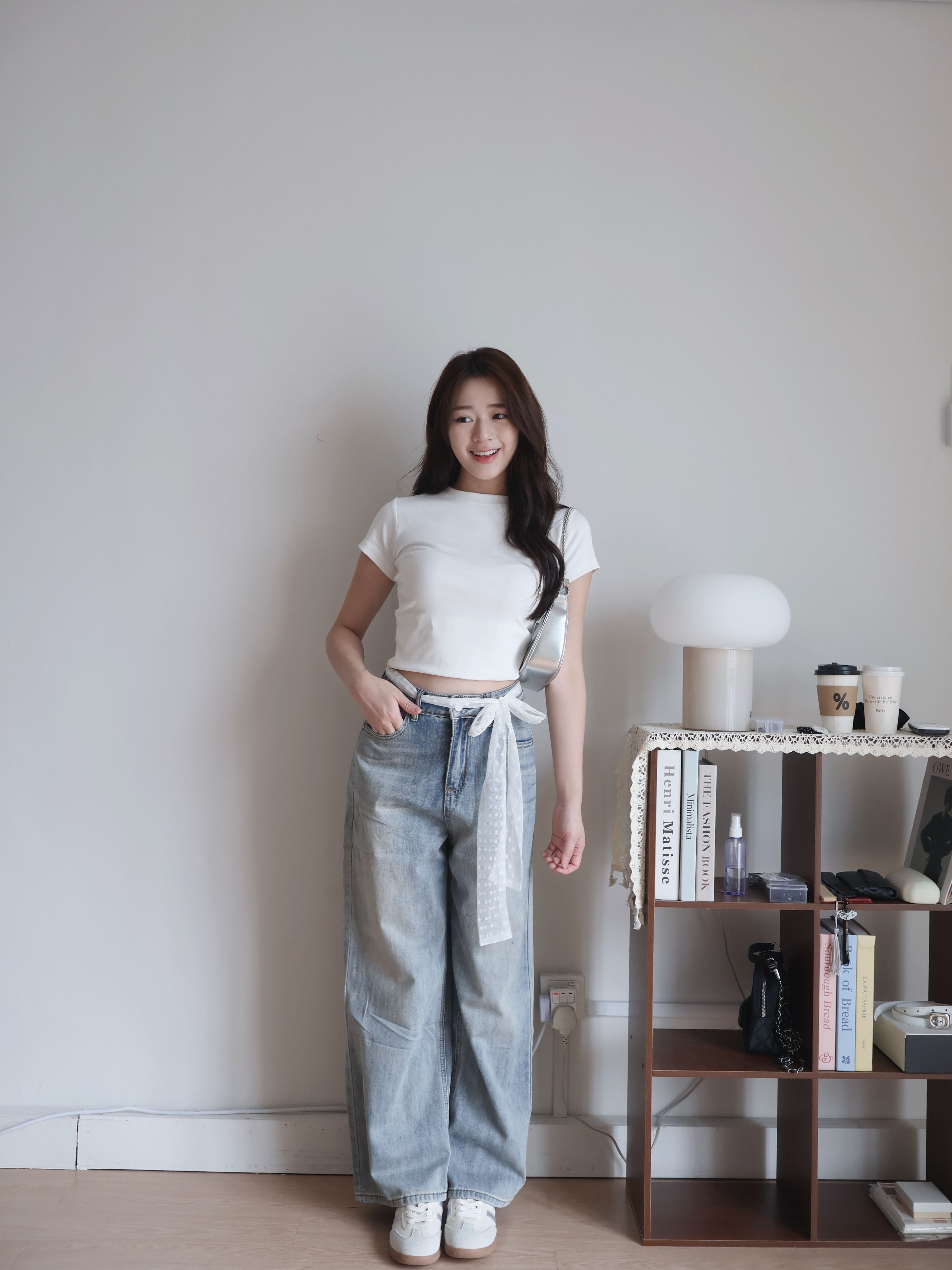 Hailey Cotton Tee | White