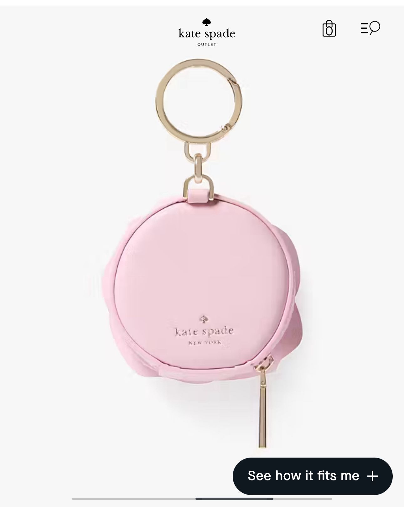 🇺🇸✈️🇨🇦粉紅色玫瑰🌷Kate ♠️ New York Outlet 吊飾現貨💕💕💕