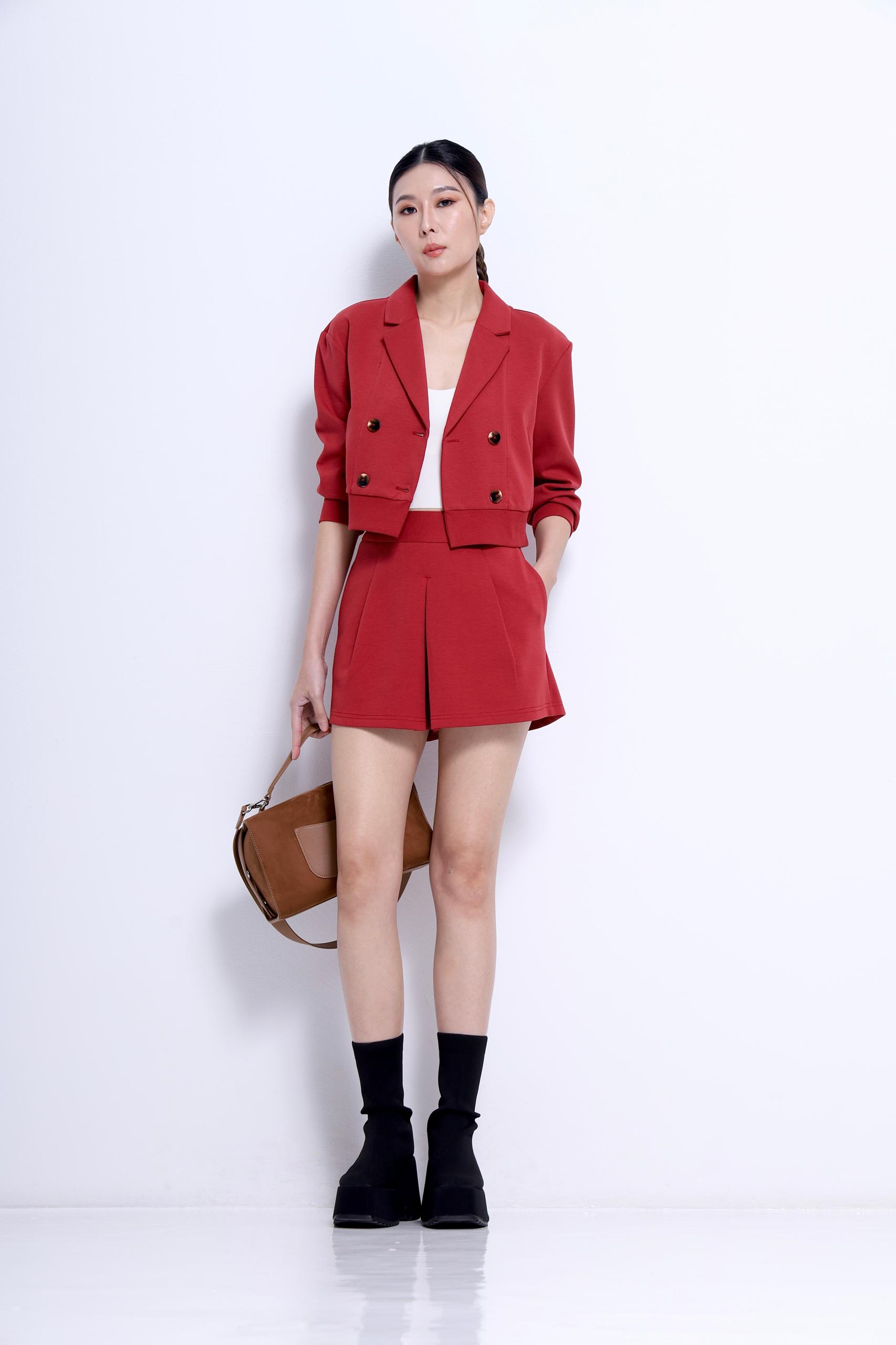 CP1625 SLIT PATTERN SOFT SKIRT PANT