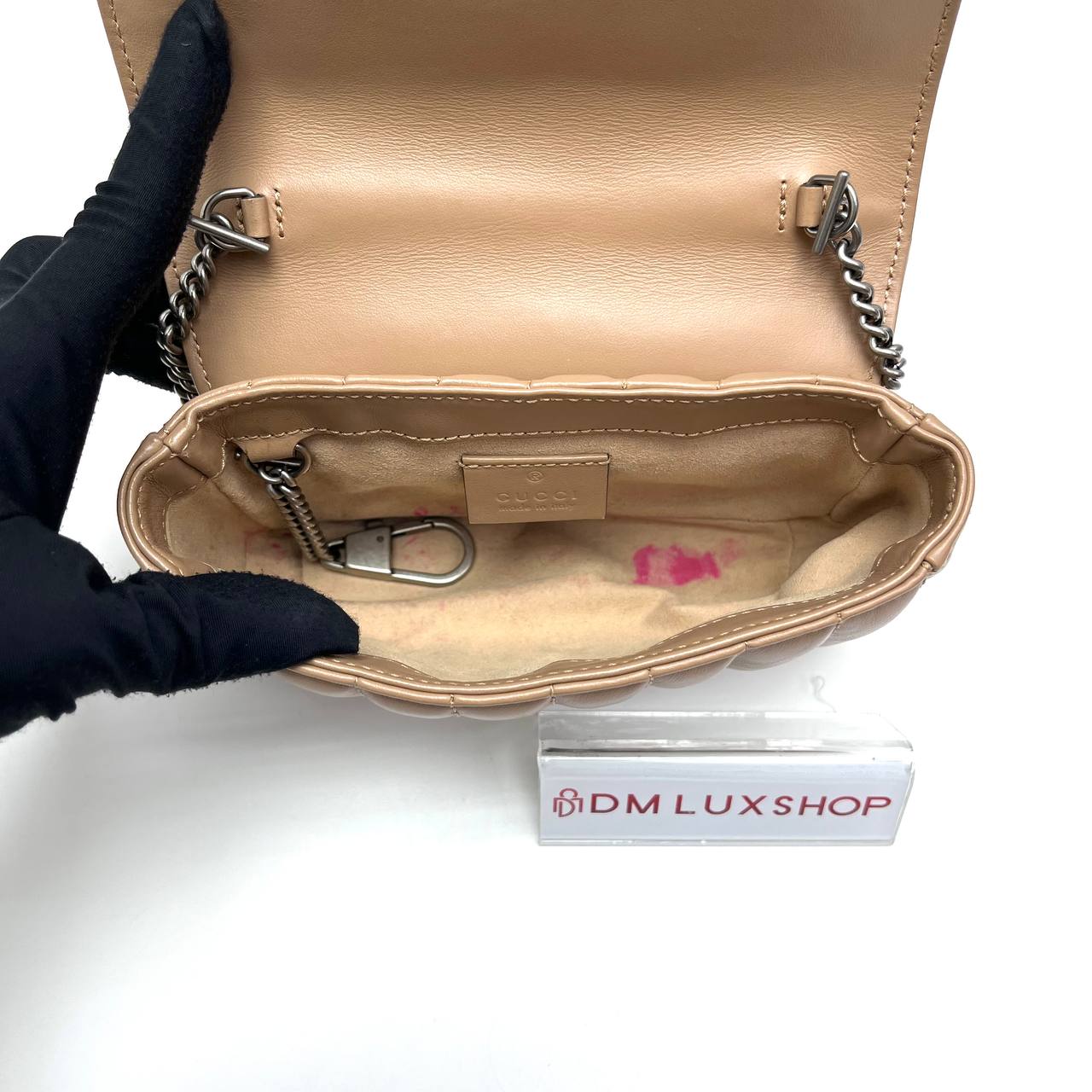 Gucci Nude GG Marmont Supermini SHW