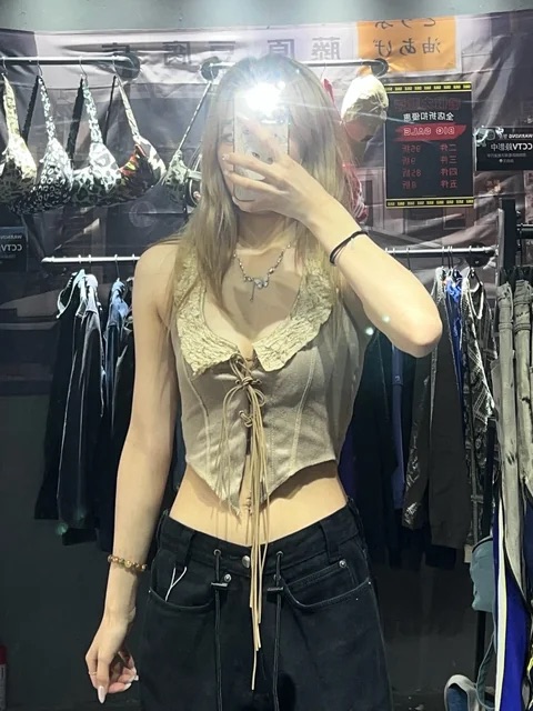 Black Vintage Top #0218