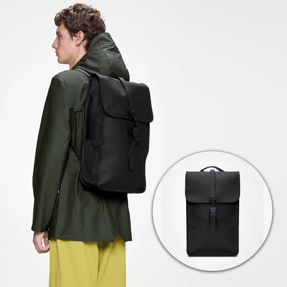 Rains Backpack Large | Rains Backpack Large 經典防水長方型背包