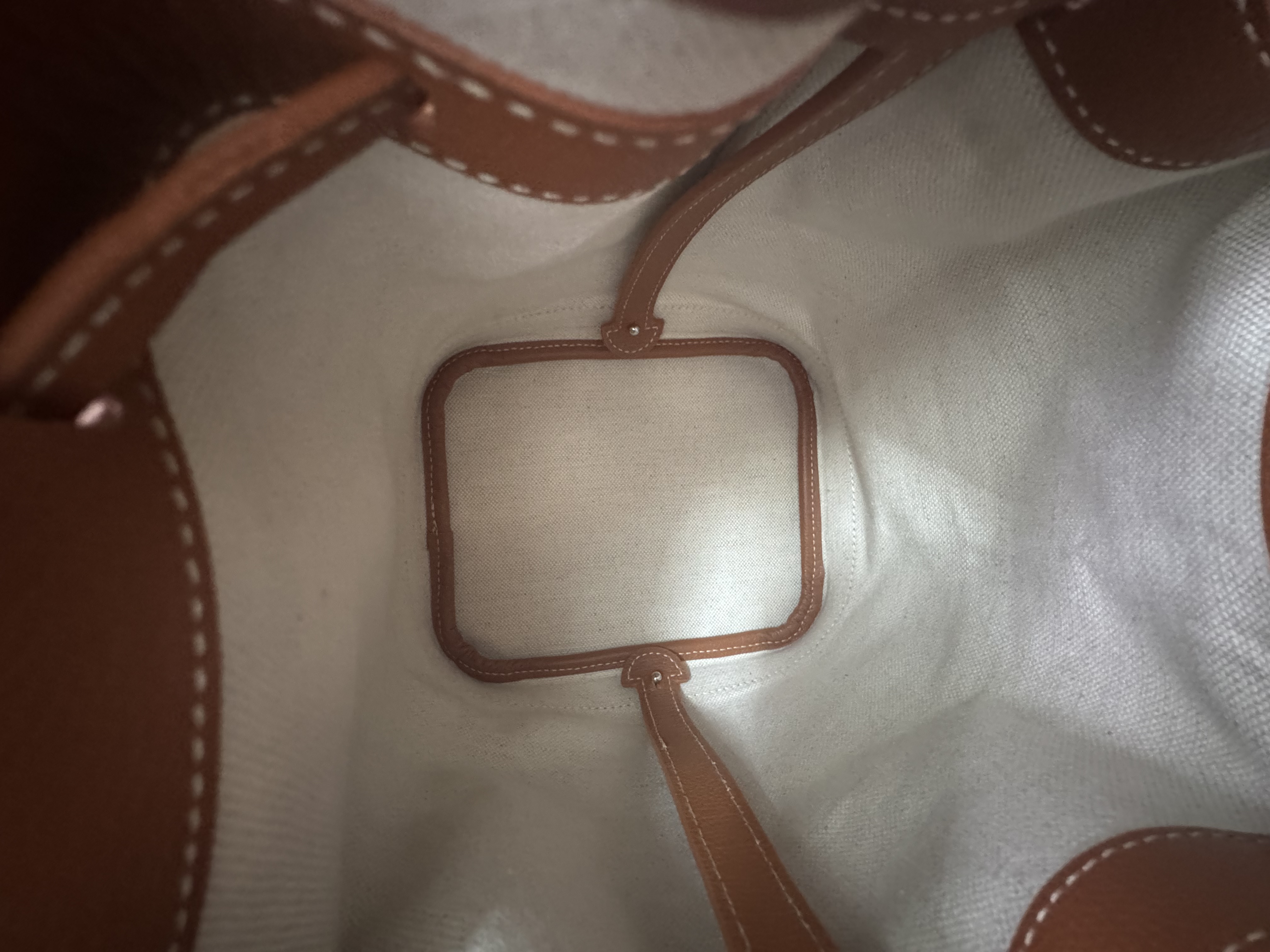 98% New Goyard Petit Flot Bucket Bag PM Tan
