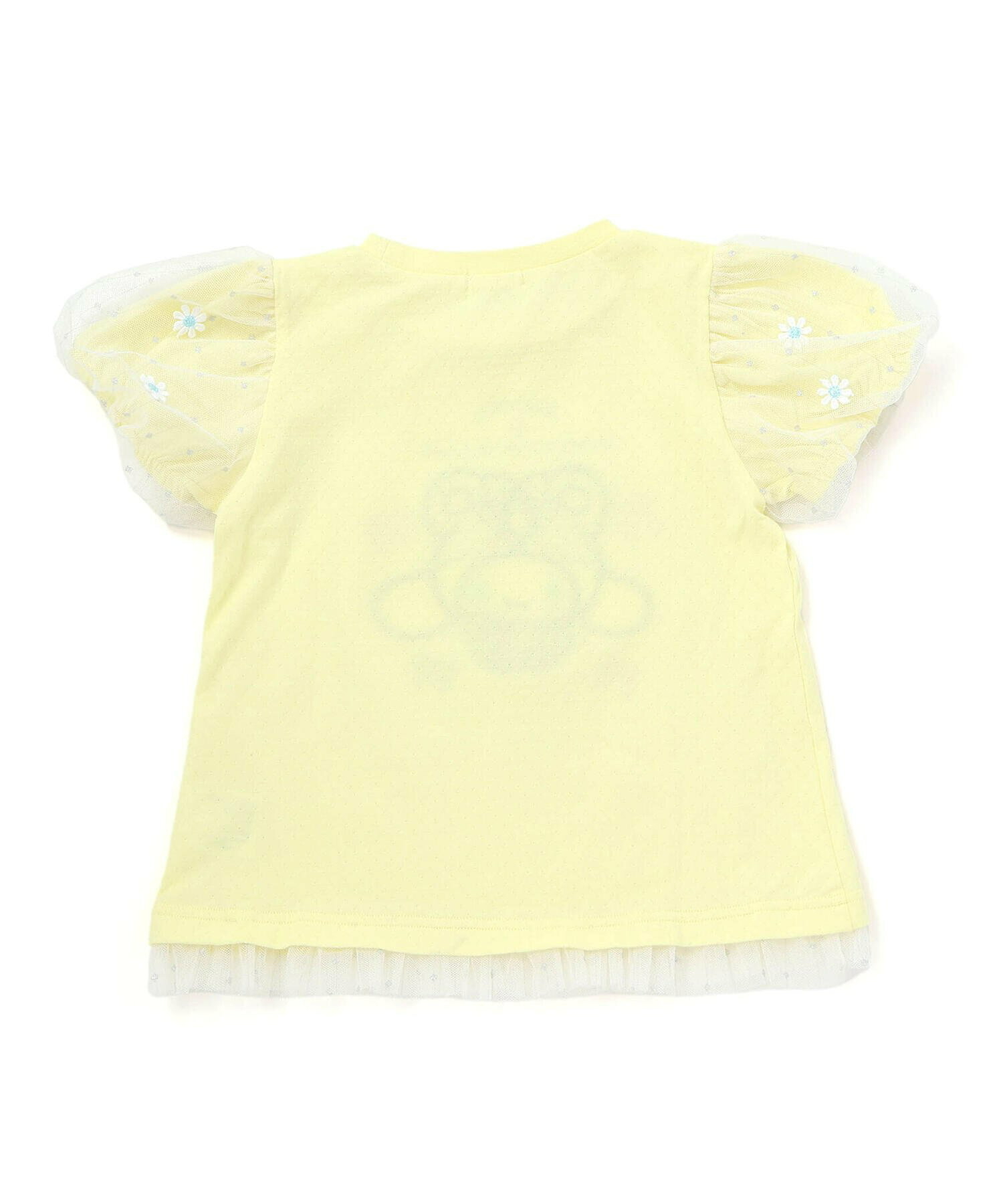 🇯🇵預訂 日本直送🇯🇵Slap Slip x Swimmer x Sanrio系列三色人物刺繡貼花薄紗泡泡袖上衣