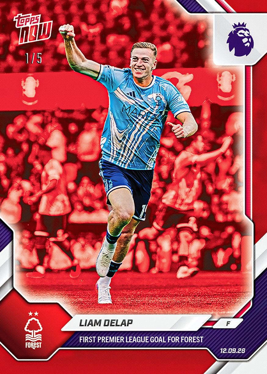 Liam Delap - 2026-27 Premier League Topps NOW® #Card 25【團購】
